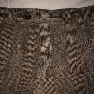 Plaid brown dress pants 32x32 slim fit